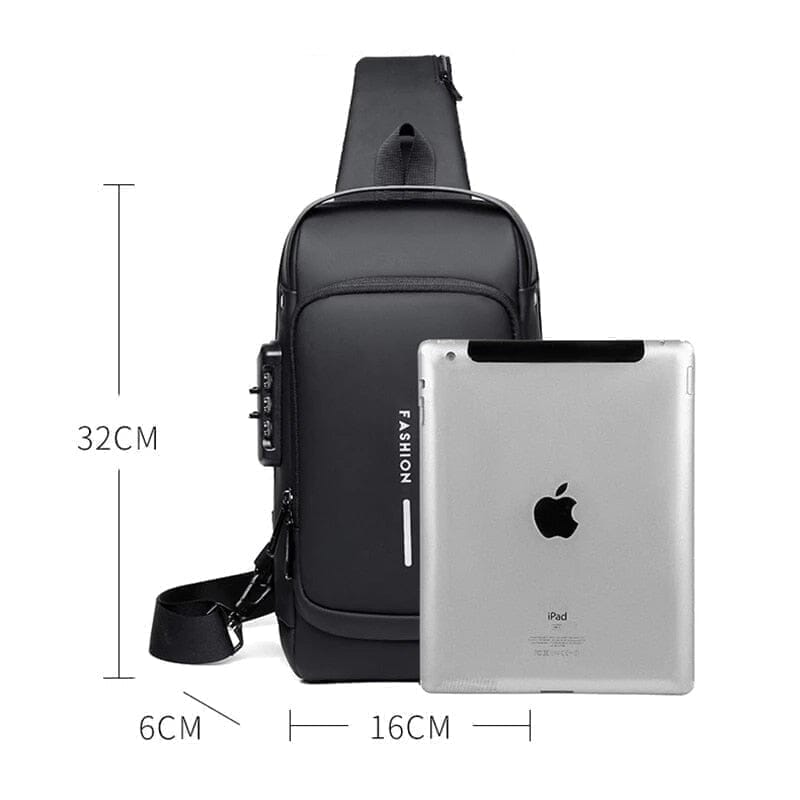 Mochila Anti-Furto com Senha USB slim