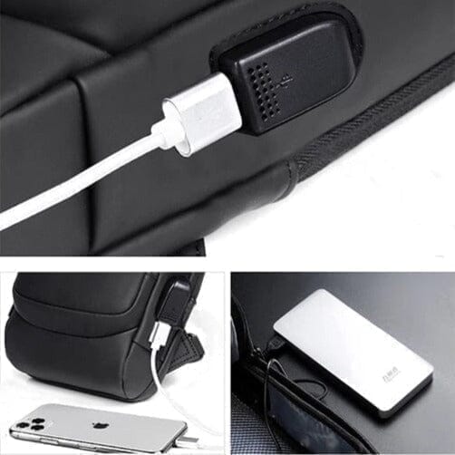 Mochila Anti-Furto com Senha USB slim